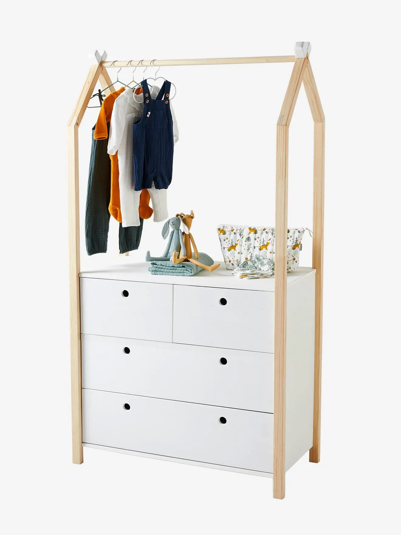 Illustration numéro 4 du produit Commode penderie COCONUT blanc