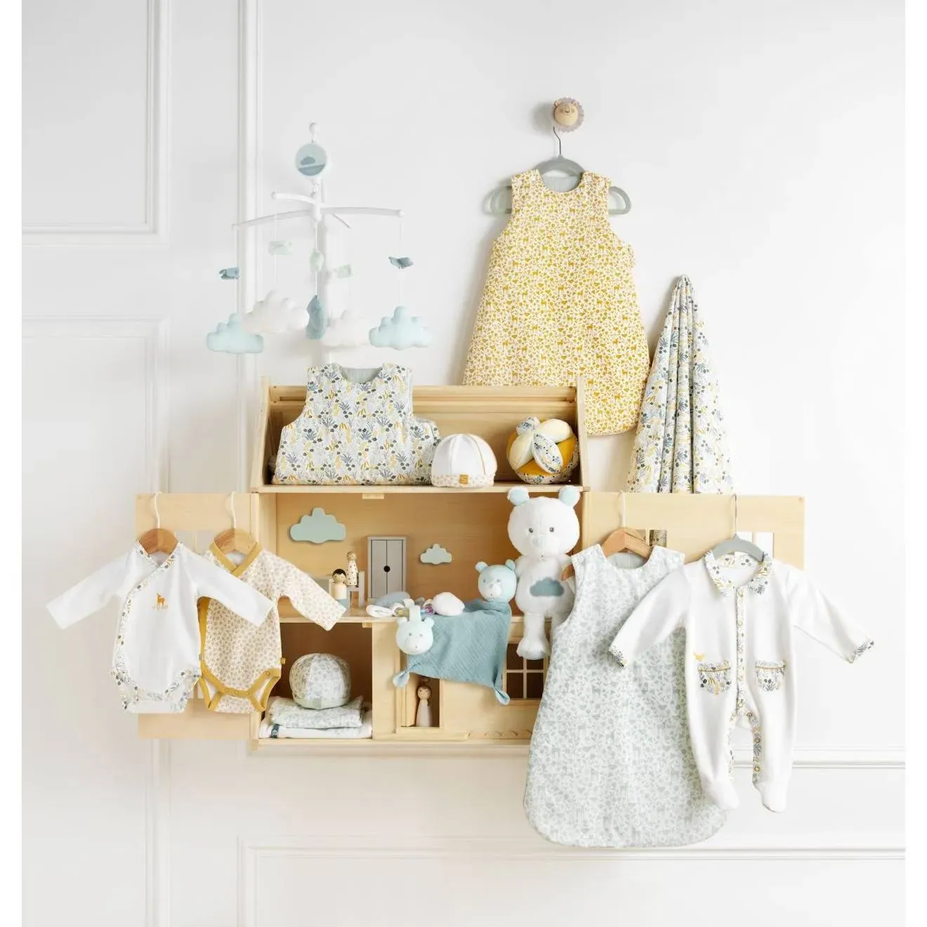 Illustration numéro 4 du produit Fauteuil Club En Coton - Promenons Nous Blanc