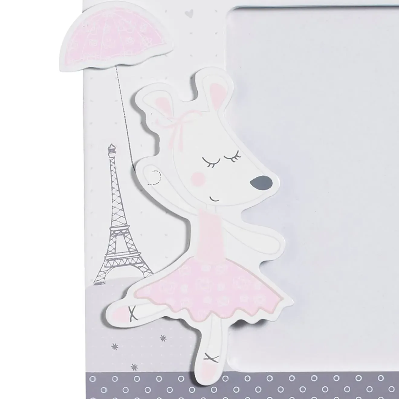 Illustration numéro 4 du produit Set De 2 Cadres Photos Enfant En Bois - Lilibelle Gris