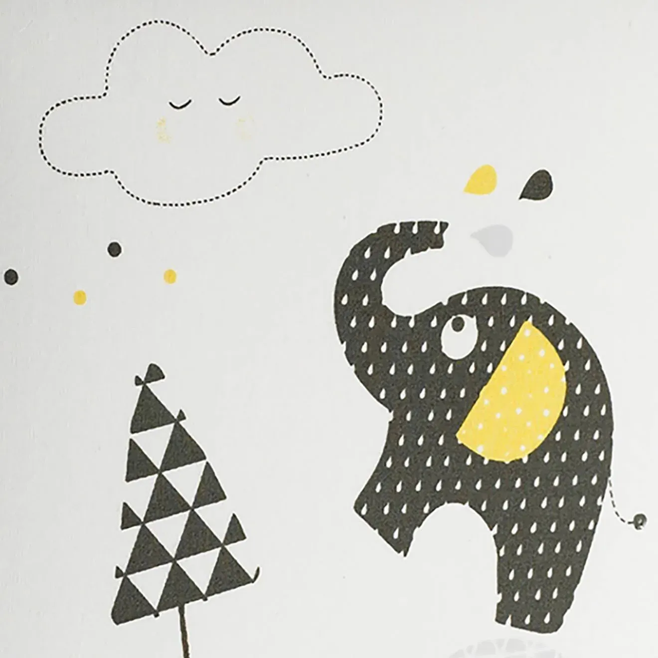 Illustration numéro 4 du produit Luminaire Enfant À Poser En Coton - Babyfan Gris