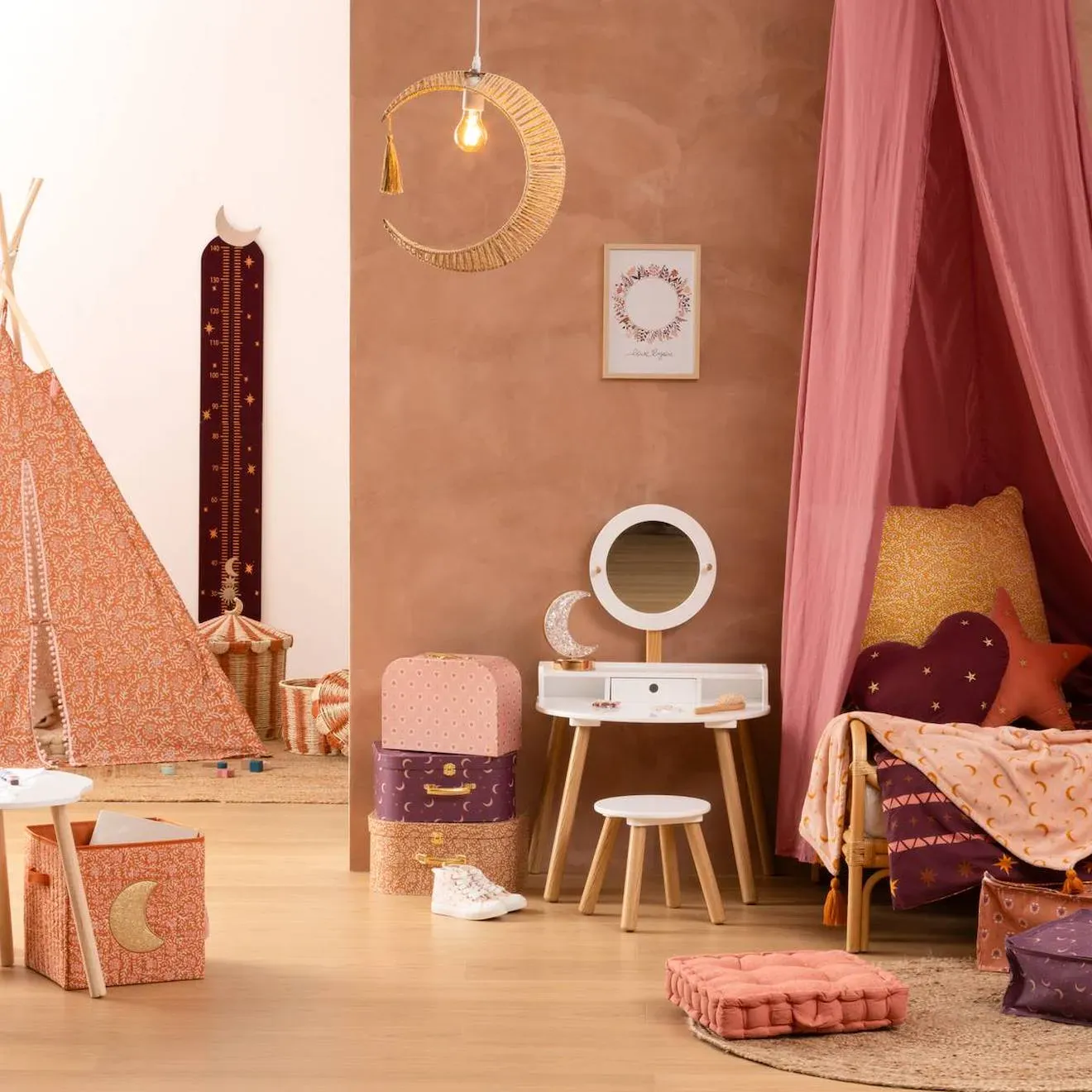 Illustration numéro 4 du produit Lot De 3 Valisettes - Bella Ocre / Violet / Rose