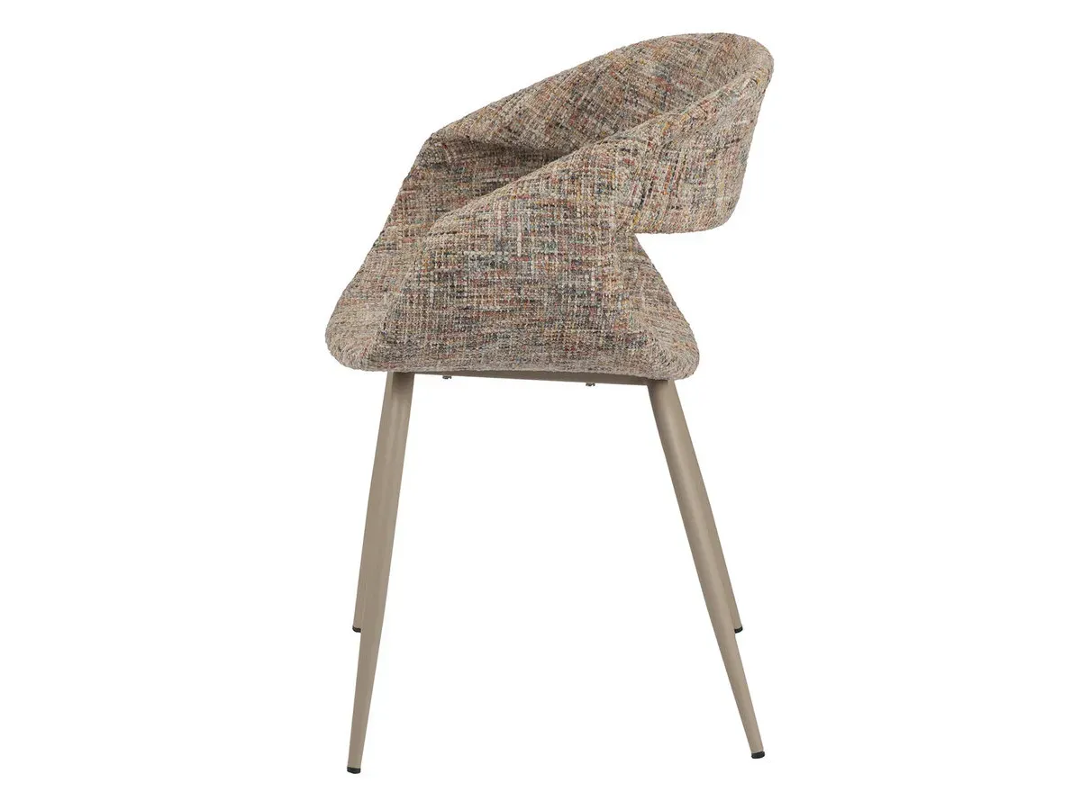 Illustration numéro 5 du produit Lot de 2 chaises ISABELLE tissu texturé    BOBOCHIC