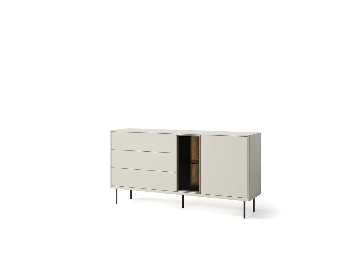 Illustration numéro 5 du produit Ensemble ESPERA avec buffet 161 cm + meuble TV 161 cm avec LEDS    BOBOCHIC