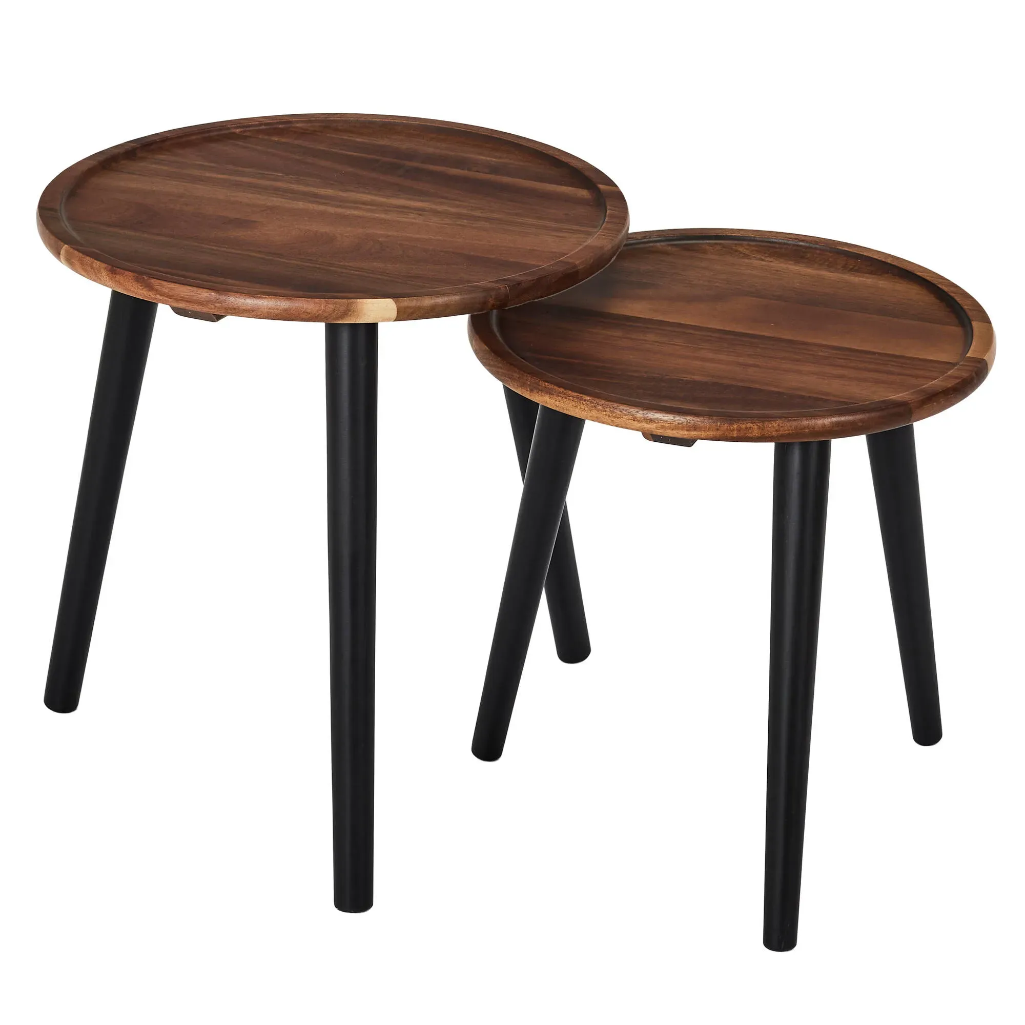 Illustration numéro 5 du produit Table Basse Gigogne En Bois - Lot De 2 - Blancheporte