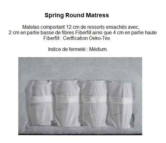 Illustration numéro 5 du produit INNOVATION LIVING  Canapé convertible clic-clac MINIMUM lit 140*200 cm capitonné tissu Mixed Dance Natural