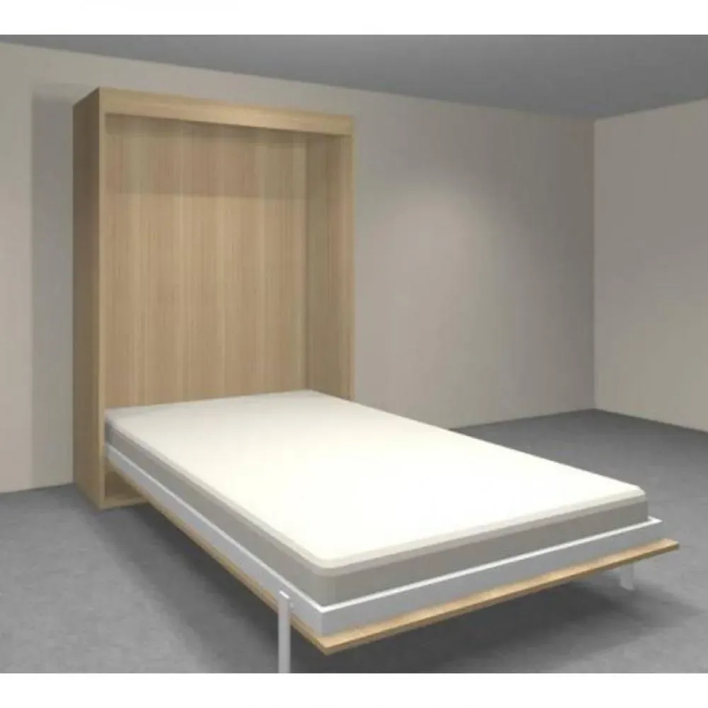 Illustration numéro 5 du produit Armoire lit escamotable AGATA chêne couchage 160 cm