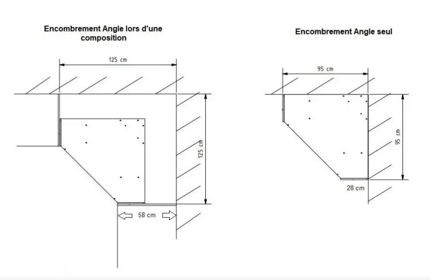 Illustration numéro 5 du produit Composition d'angle dressing DINGLE chêne