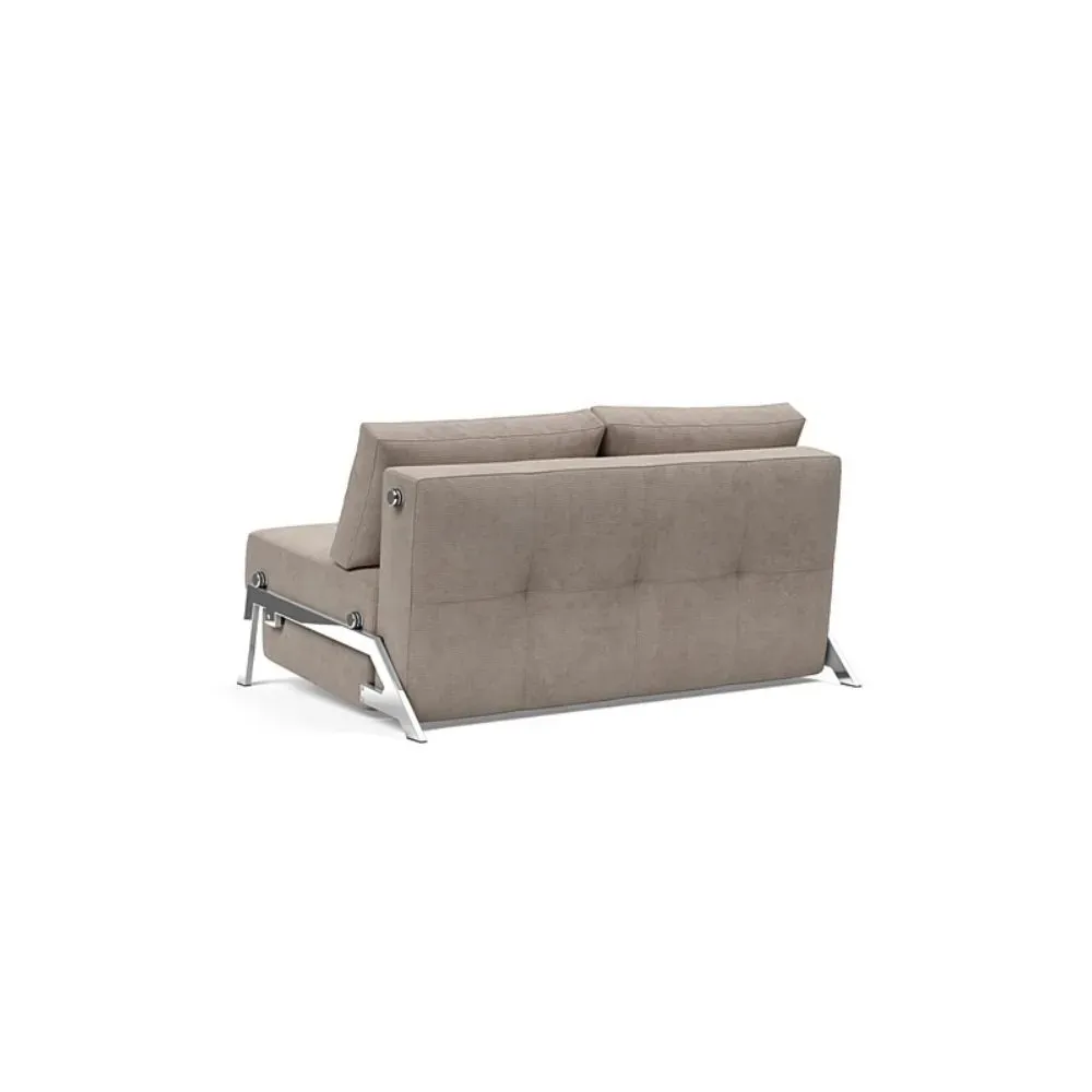 Illustration numéro 5 du produit INNOVATION LIVING  Canapé design CUBED 02 CHROME convertible 200*140 cm tissu Cordufine, Beige