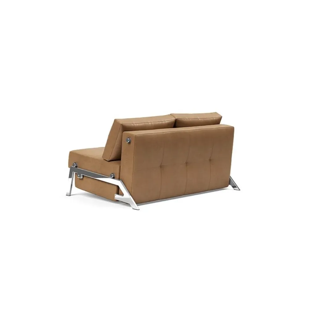 Illustration numéro 5 du produit INNOVATION LIVING  Canapé design CUBED 02 CHROME convertible 200*140 cm coloris Faunal Brown