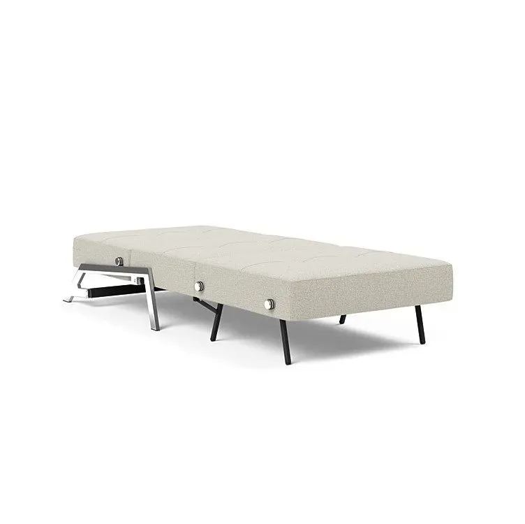 Illustration numéro 5 du produit INNOVATION LIVING  Fauteuil design SOFABED CUBED 02 CHROME Mixed Dance Natural convertible lit 200x90 cm