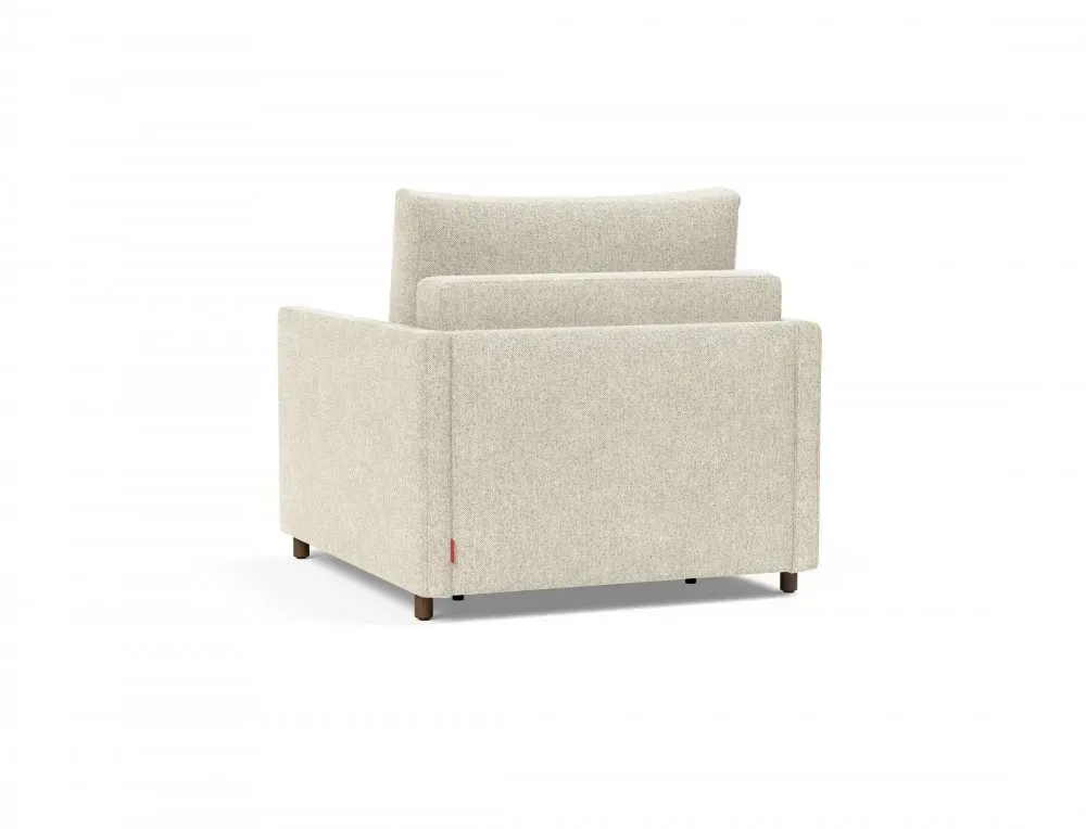 Illustration numéro 5 du produit INNOVATION LIVING  Fauteuil NEAH SLIM convertible 80x195 tissu Taura Off White