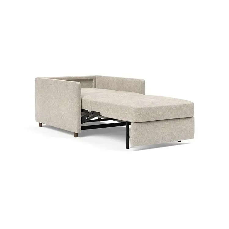 Illustration numéro 5 du produit INNOVATION LIVING  Fauteuil NEAH SLIM convertible 80x195 tissu Avella Sand