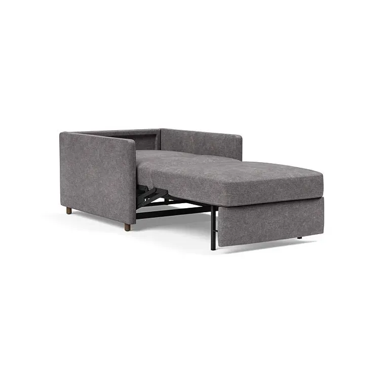 Illustration numéro 5 du produit INNOVATION LIVING  Fauteuil NEAH SLIM convertible 80x195 tissu Avella Warm Grey