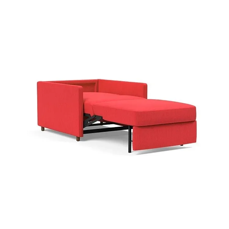 Illustration numéro 5 du produit INNOVATION LIVING  Fauteuil NEAH SLIM convertible 80x195 tissu Elegance Red