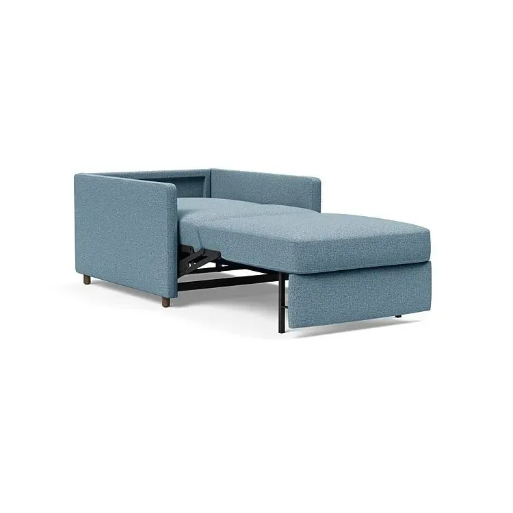 Illustration numéro 5 du produit INNOVATION LIVING  Fauteuil NEAH SLIM convertible 80x195 tissu Mixed Dance Light Blue