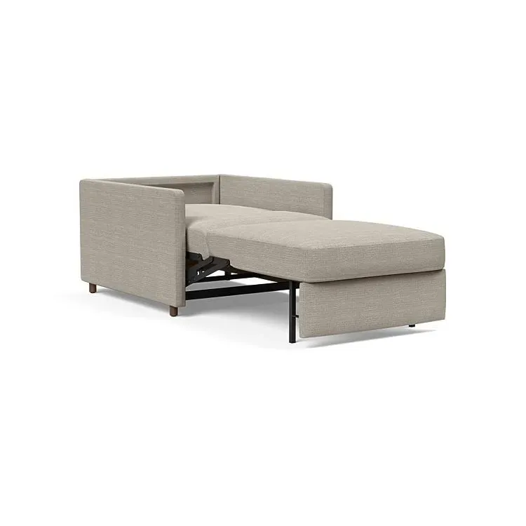 Illustration numéro 5 du produit INNOVATION LIVING  Fauteuil NEAH SLIM convertible 80x195 tissu Kenya Gravel