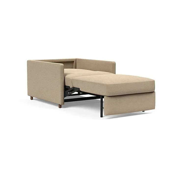Illustration numéro 5 du produit INNOVATION LIVING  Fauteuil NEAH SLIM convertible 80x195 tissu Phobos Mocha