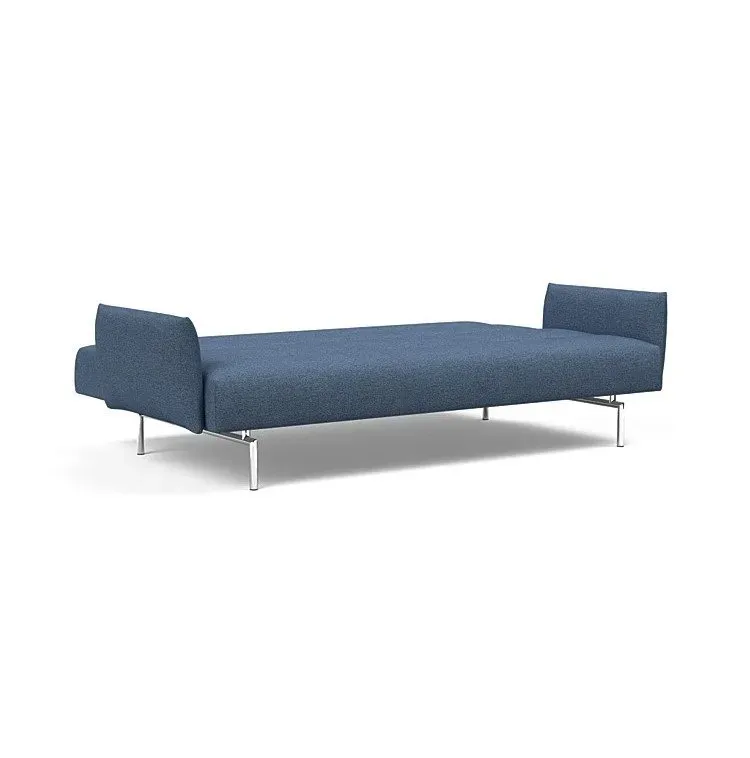 Illustration numéro 5 du produit INNOVATION LIVING  Canapé lit JILLIS ARMS avec accoudoirs tissu Weda Blue