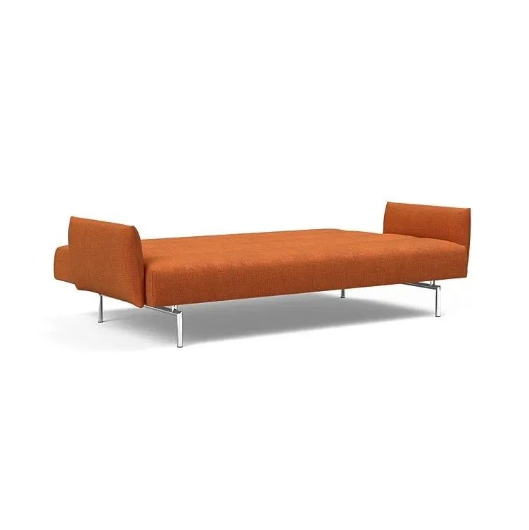 Illustration numéro 5 du produit INNOVATION LIVING  Canapé lit JILLIS ARMS avec accoudoirs tissu Esina Rust Orange