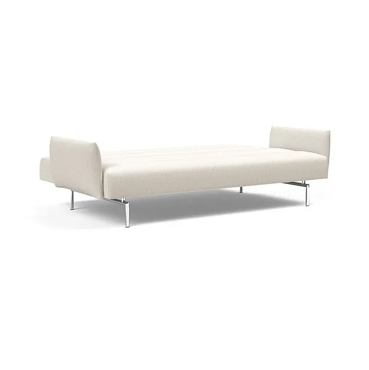 Illustration numéro 5 du produit INNOVATION LIVING  Canapé lit JILLIS ARMS avec accoudoirs tissu Bouclé Off White