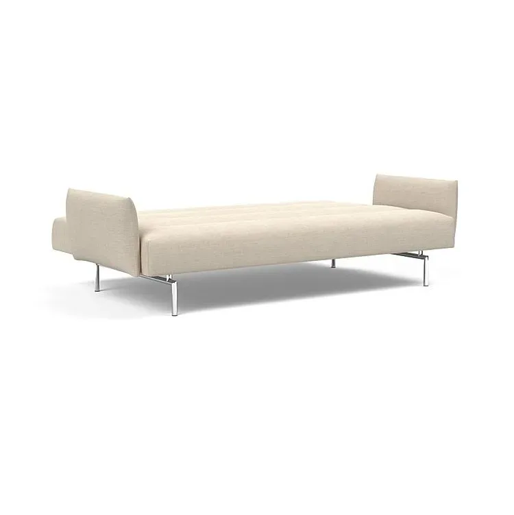 Illustration numéro 5 du produit INNOVATION LIVING  Canapé lit JILLIS ARMS avec accoudoirs tissu Phobos Latte