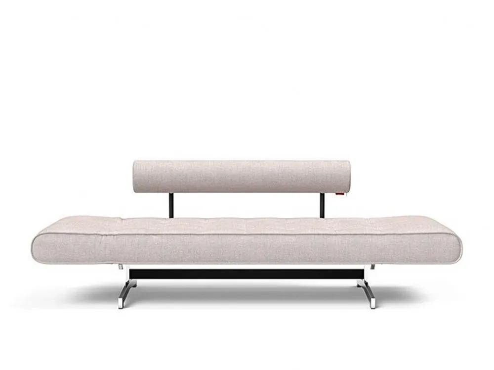 Illustration numéro 5 du produit INNOVATION LIVING  Canapé lit GHIA CHROME couchage 80x210 cm tissu Weda Sand