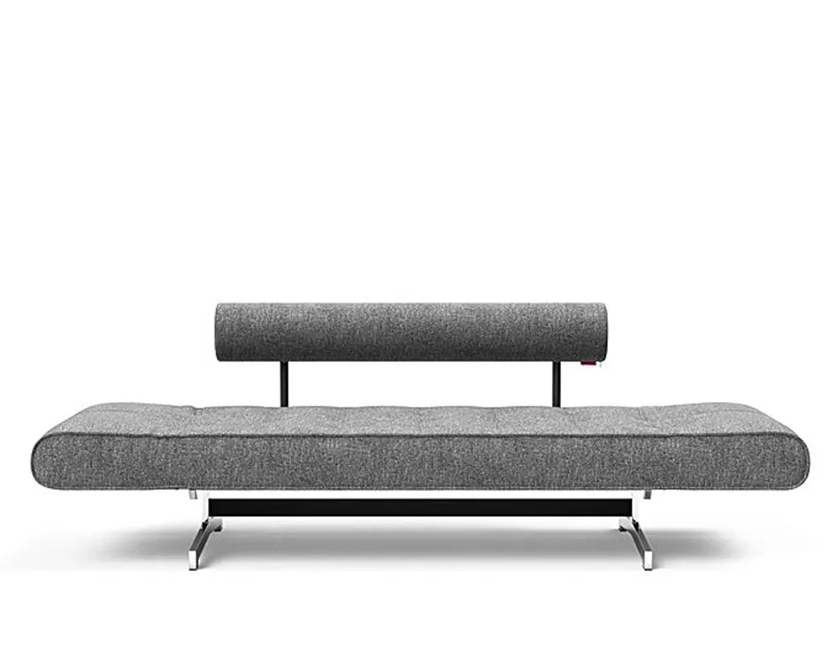 Illustration numéro 5 du produit INNOVATION LIVING  Canapé lit GHIA CHROME couchage 80x210 cm tissu Twist Charcoal