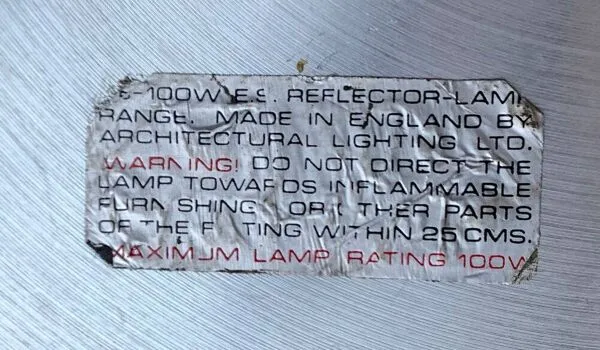 Illustration numéro 5 du produit Lampe sur pied Fa2 milieu du siècle par Peter Nelson pour Architectural Lighting Company, Angleterre, années 1960