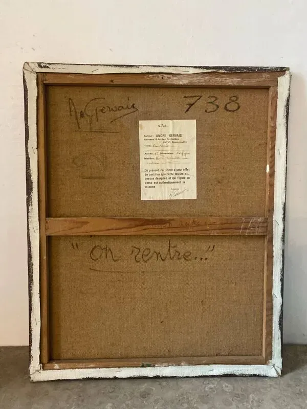 Illustration numéro 5 du produit Bateau voguant signé Gervais