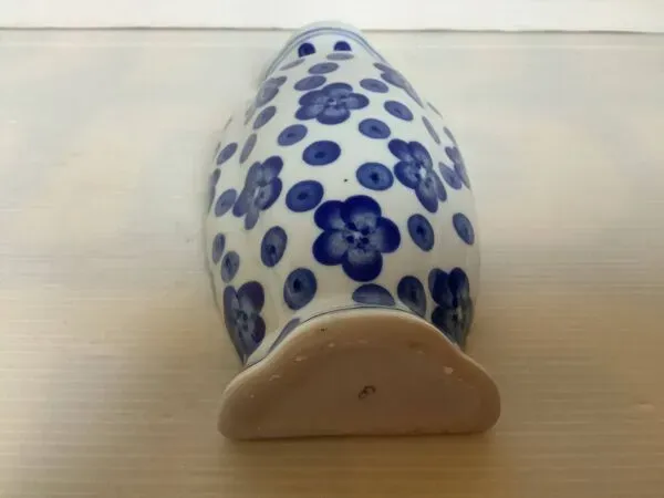 Illustration numéro 5 du produit Bouquetière vase fleurs bleues