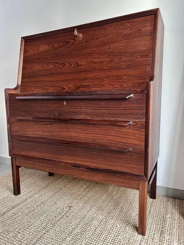 Illustration numéro 5 du produit Secrétaire en Palissandre - Arne Wahl Iversen pour Branderup Mobelfabrik