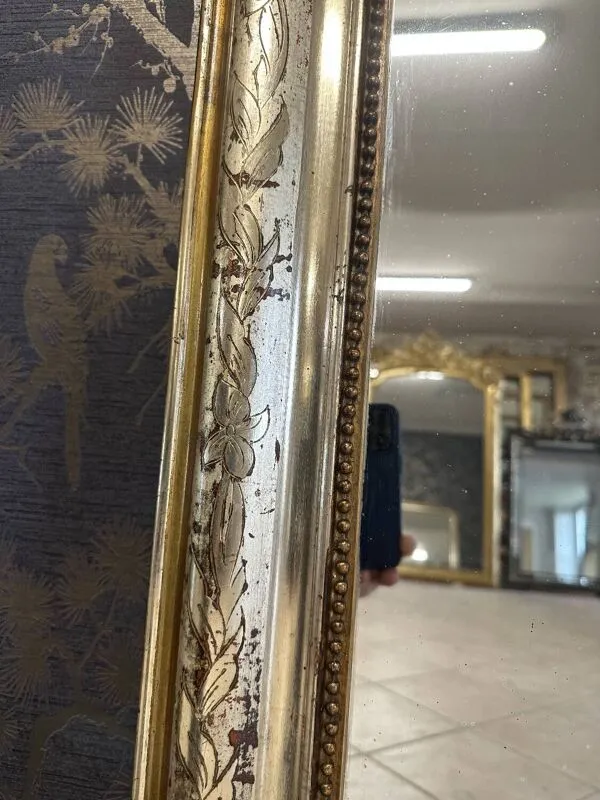 Illustration numéro 5 du produit Miroir Louis Philippe argent 133x  98