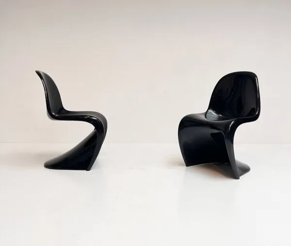 Illustration numéro 5 du produit Ensemble de 2 chaises Herman Miller par Verner Panton, années 1970.