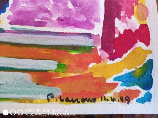 Illustration numéro 5 du produit pierre Lacroux (1909- 1993) Gouache sur papier 24 x 32 cm - de 1989 - (319)