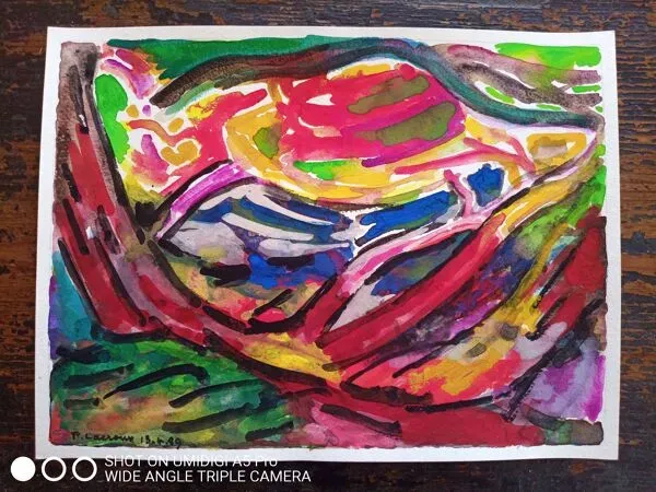 Illustration numéro 5 du produit pierre Lacroux (1909-1993) Gouache sur papier 24 x 32 cm  datée 1989 -(285)