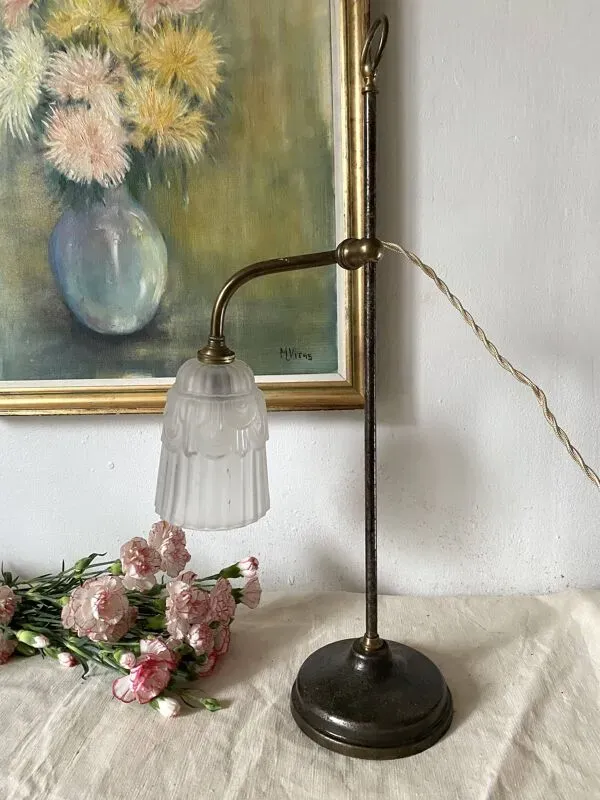 Illustration numéro 5 du produit Lampe de bijoutier , lampe de bureau , atelier  début XXe