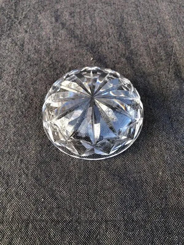 Illustration numéro 5 du produit Vintage Baccarat Crystal Mustard/Jam/Honey Jar, Harcourt Missouri Model