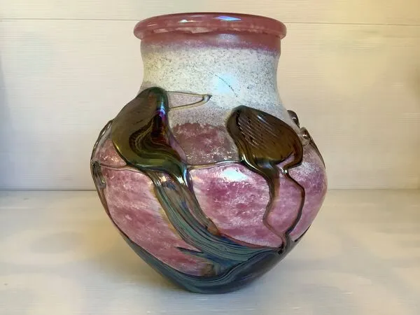 Illustration numéro 5 du produit Vase en cristal soufflé Novaro Jean Claude