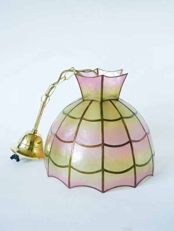 Illustration numéro 5 du produit suspension en nacre Rose et Jaune, 1970