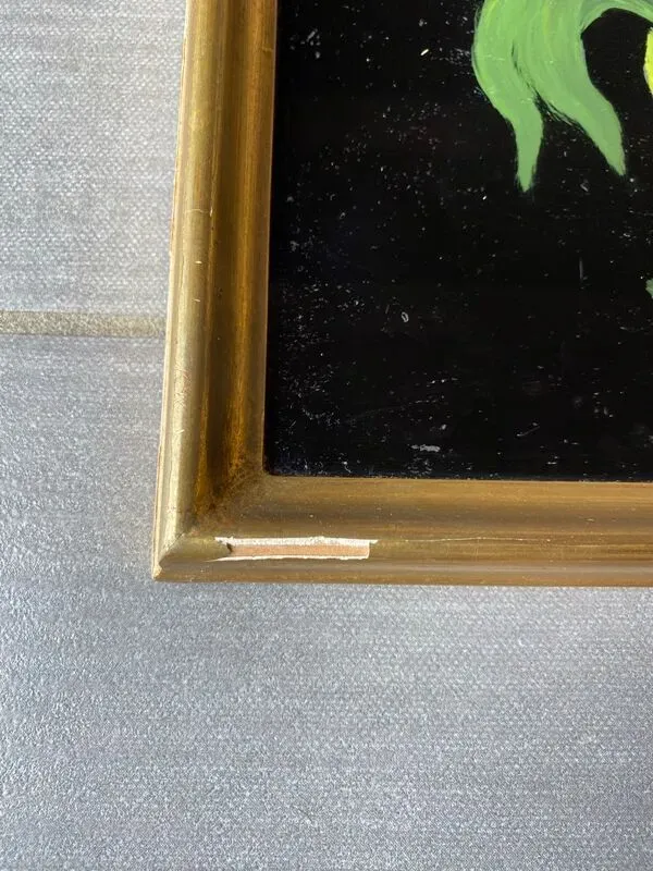 Illustration numéro 5 du produit Tableau ancien , nature morte aux tulipes XX siècle