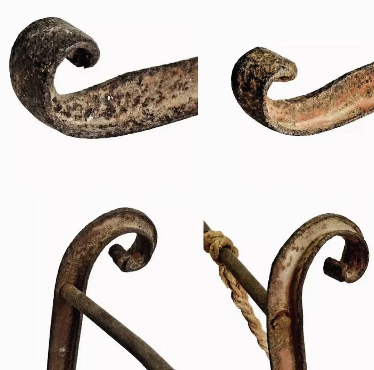 Illustration numéro 5 du produit Luge alsacienne en fer forgé et bois, XIXème s.