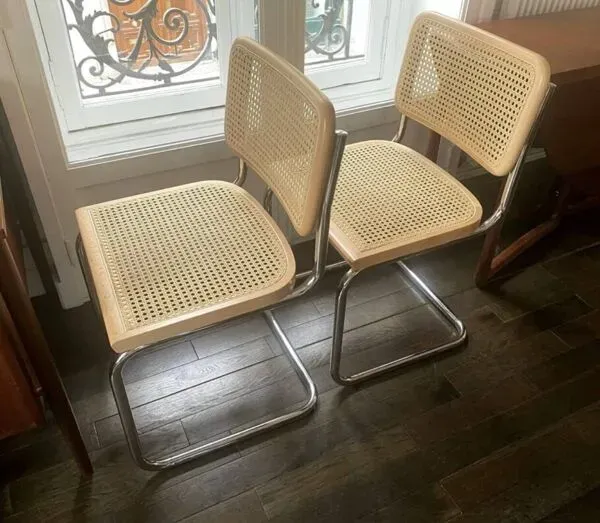 Illustration numéro 5 du produit Chaise Cesca B32 Marcel Breuer - Hêtre clair- Made in Italy