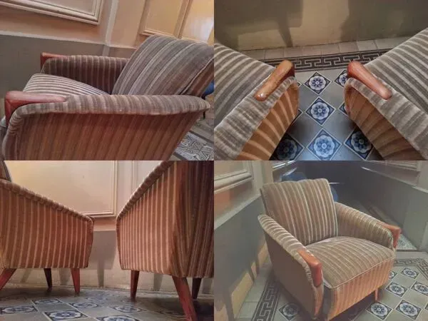 Illustration numéro 5 du produit Fauteuil club années 50 60 scandinaves