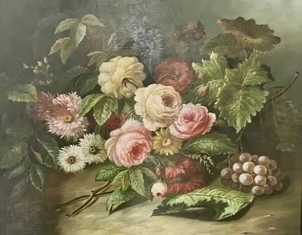 Illustration numéro 5 du produit Reynols, Ecole Française Nature Morte Aux Fleurs Début XXème