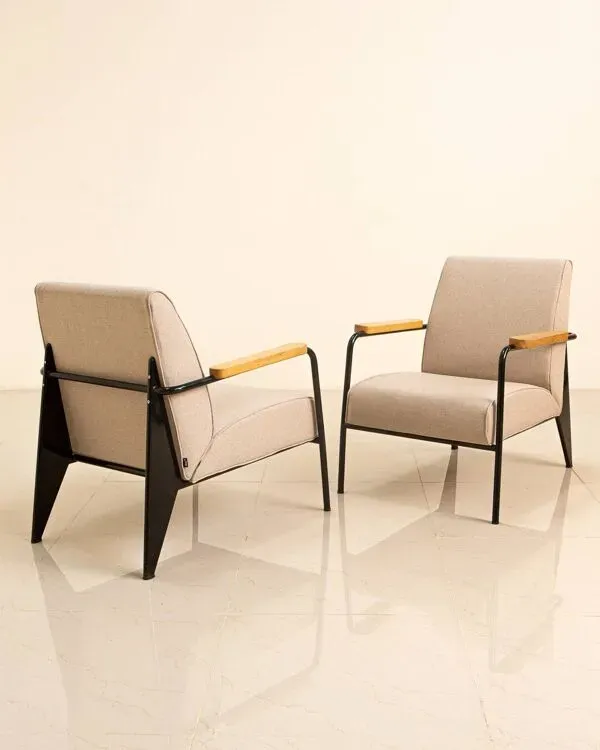 Illustration numéro 5 du produit Paire de fauteuils ''Salon'' par Jean Prouvé pour Vitra 00's