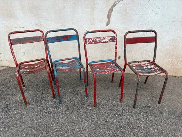 Illustration numéro 5 du produit Set de 4 chaises tolix T1