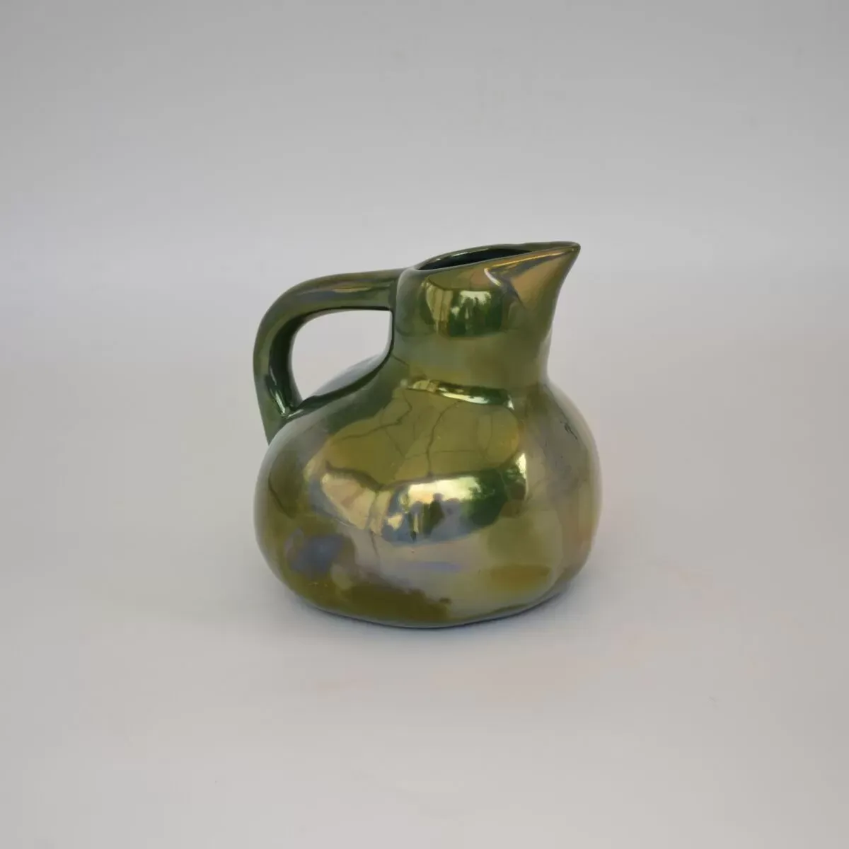 Illustration numéro 5 du produit Pichet en grès flammé à reflets métalliques de la S.A.P.C. de Rambervillers