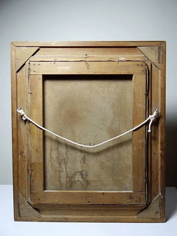 Illustration numéro 5 du produit Ancien portrait de jeune femme de profil, huile sur toile A.Piard XIXe