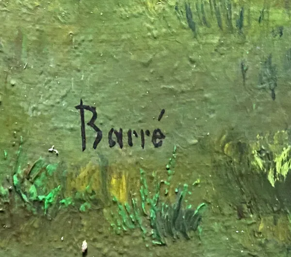 Illustration numéro 5 du produit Tableau Jean Paul Barré, HST ''La fin de l'hiver'' Paysage de Brière