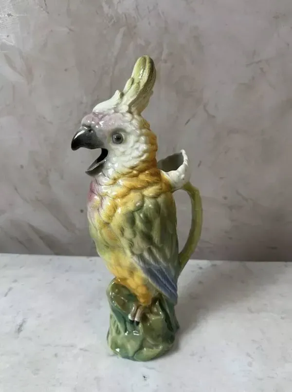 Illustration numéro 5 du produit Pichet barbotine Perroquet